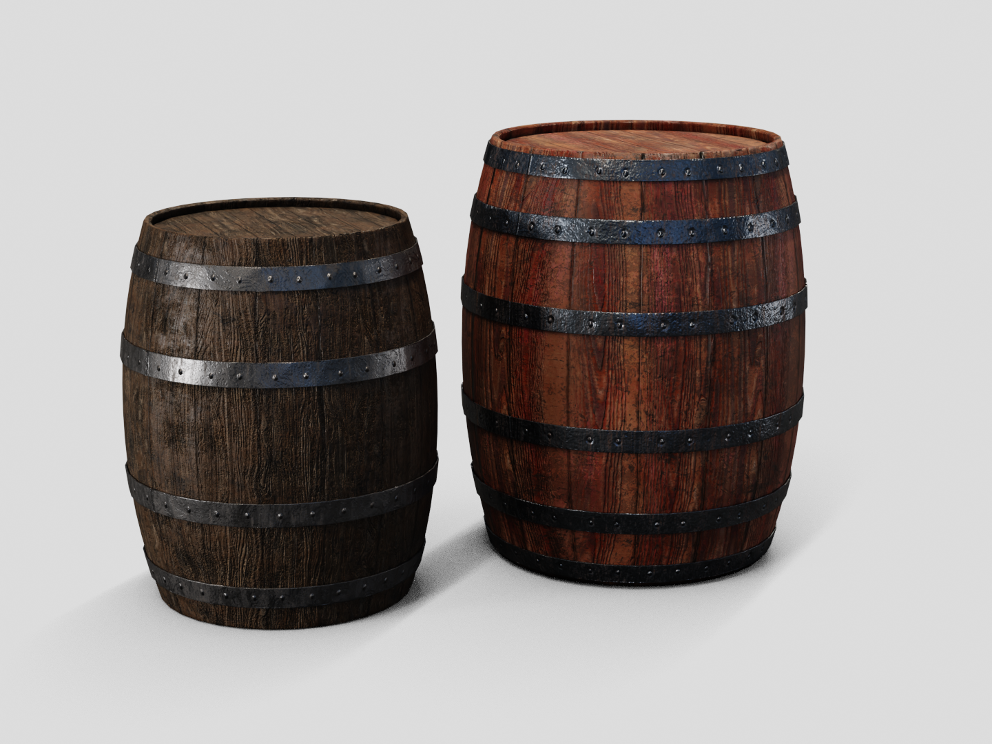 Barrel wooden set