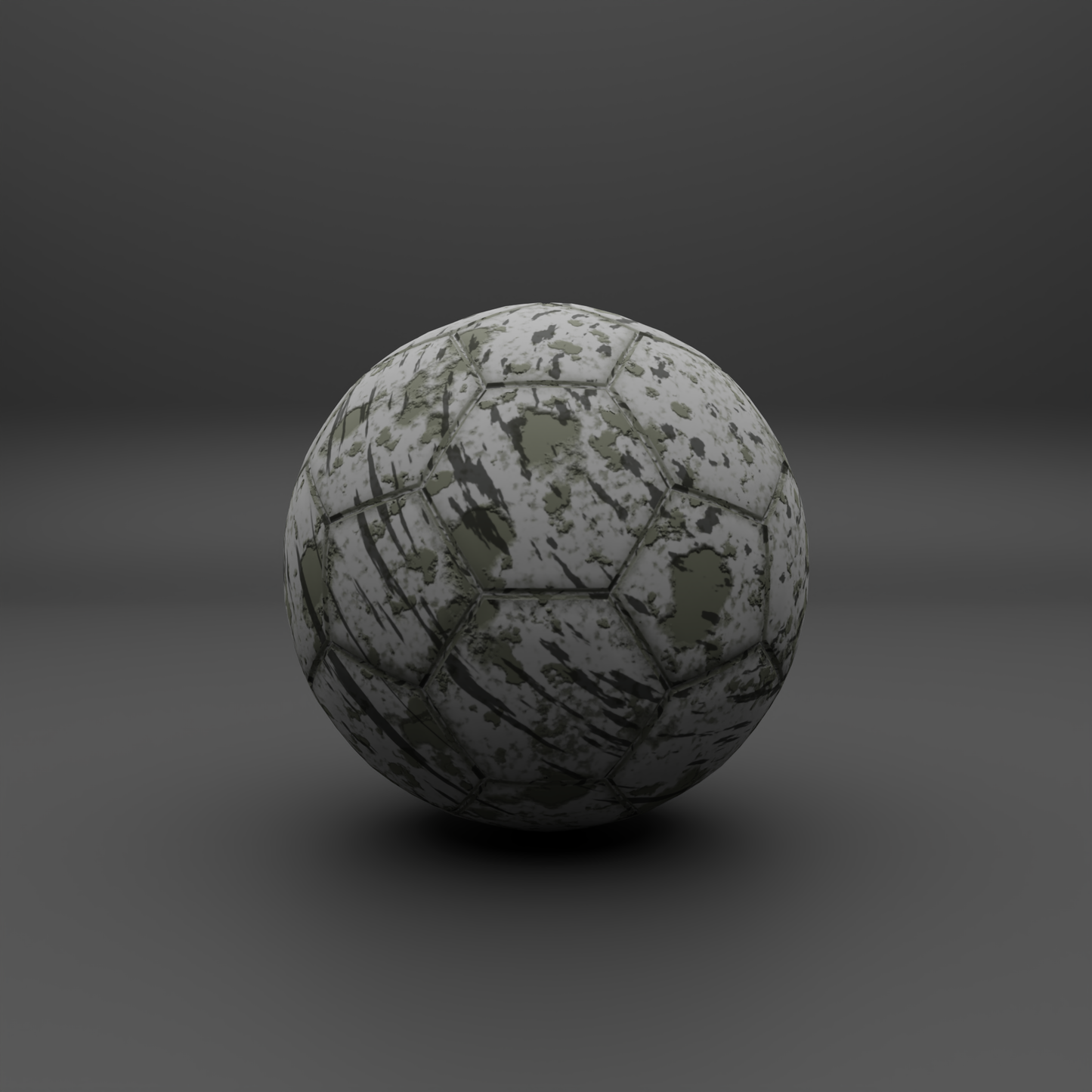 Football set new and worn 3D model