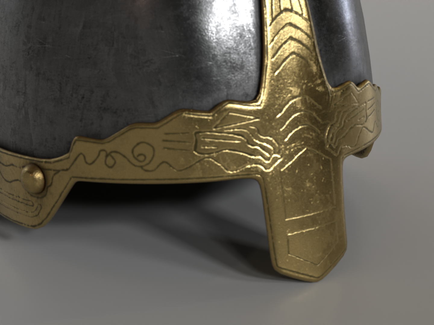 Medieval helmet 3D model