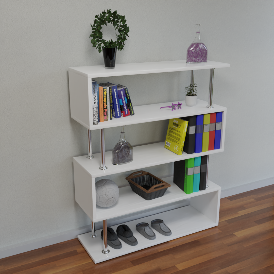 Shelf with assets 3D model