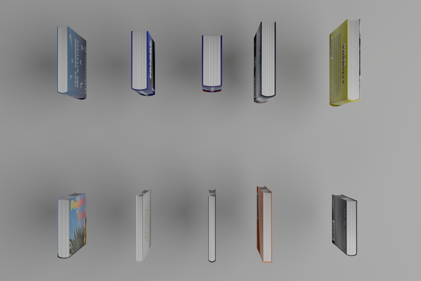 Books original set 3D model