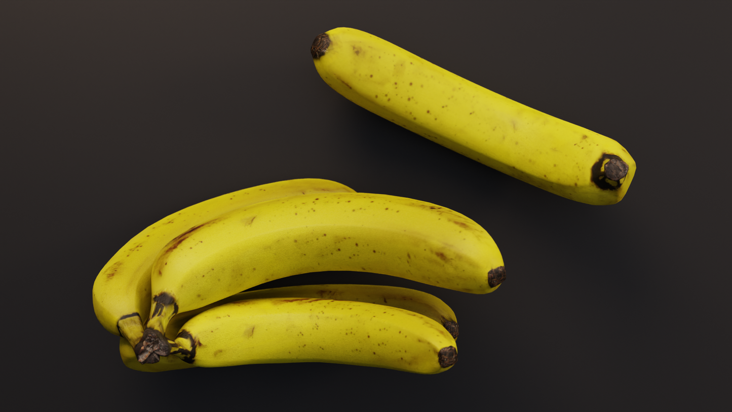Banana bunch 3D model