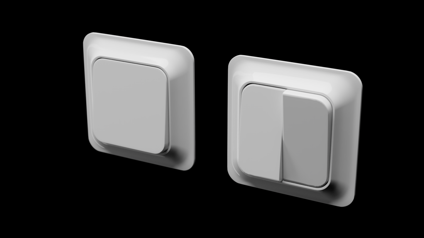Trendy Light switch 3D model
