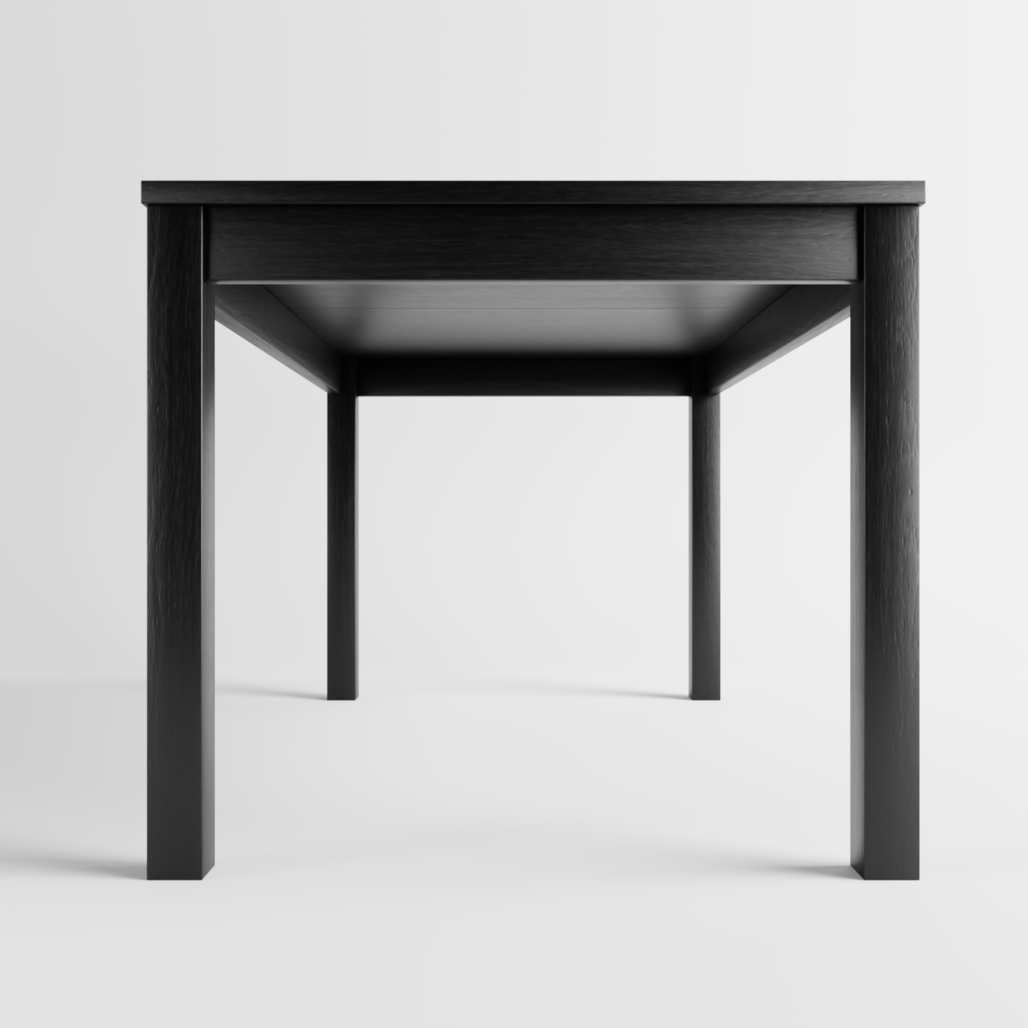 Wooden table black 3D model