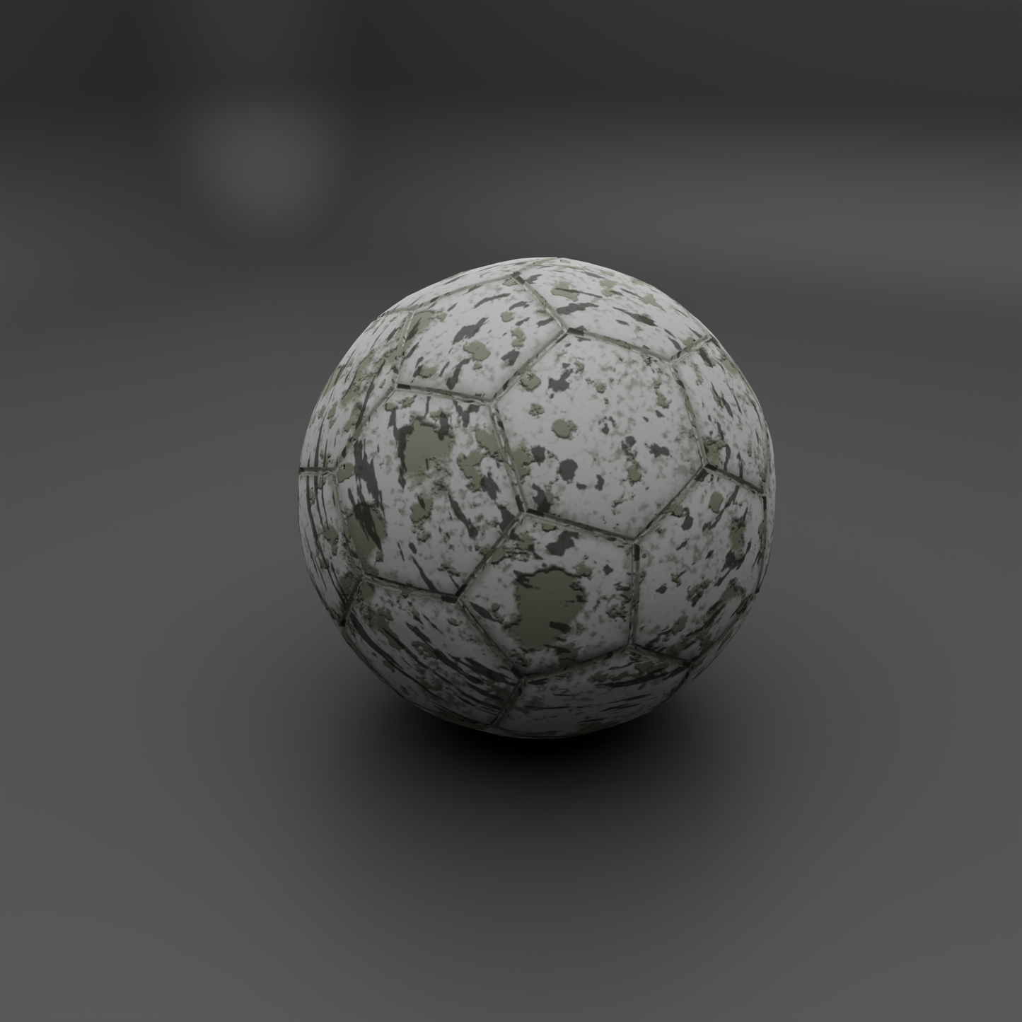 Football set new and worn 3D model