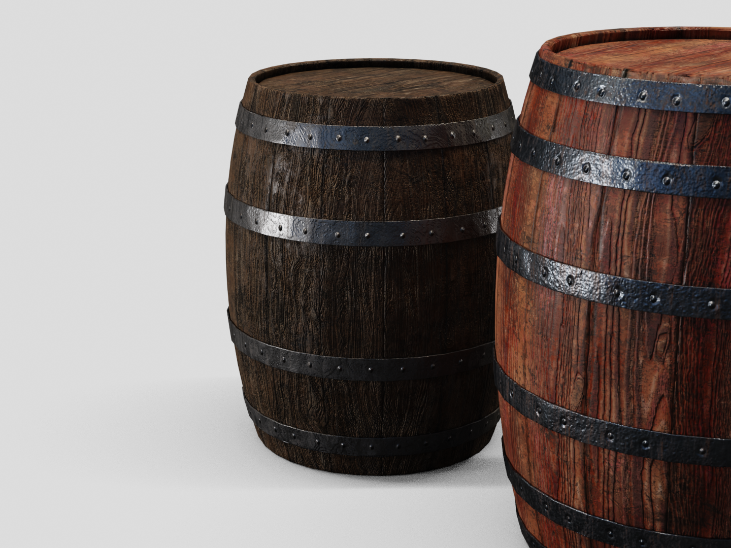 Barrel wooden set