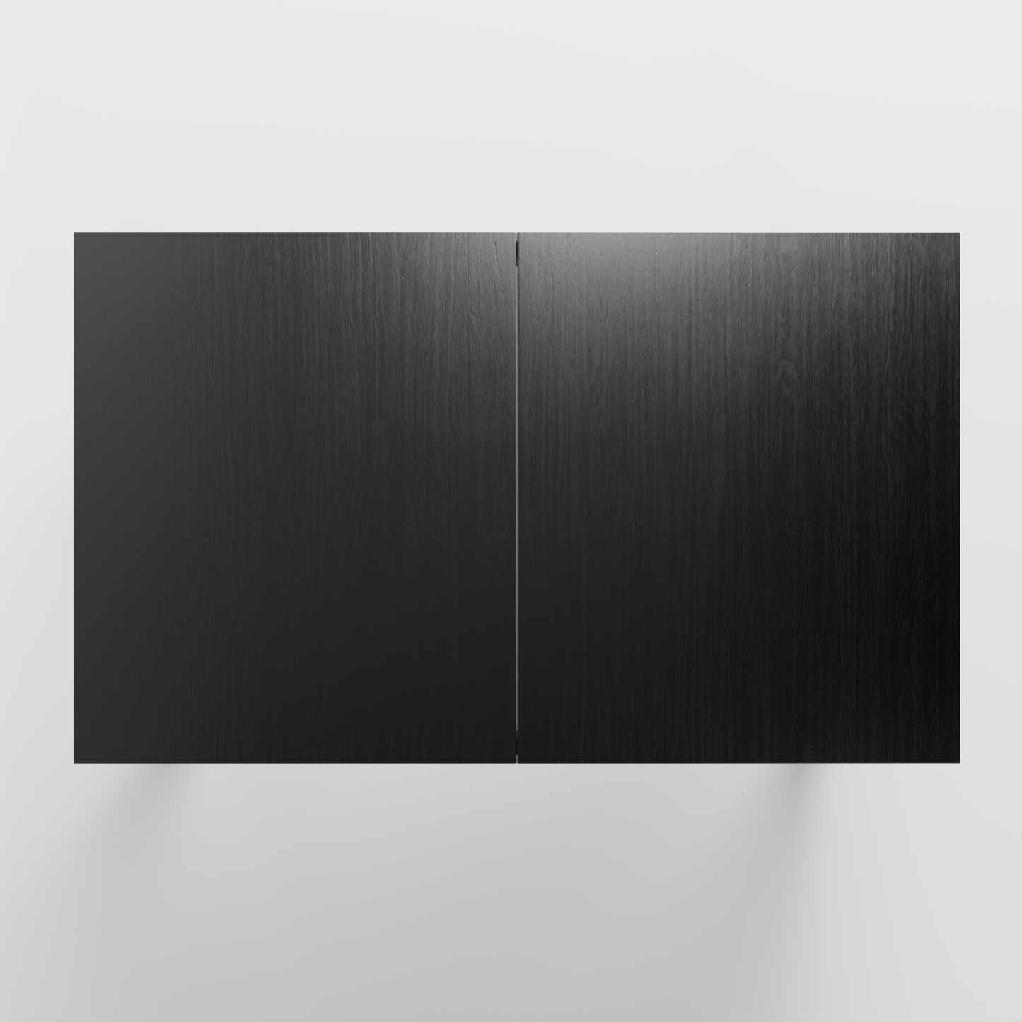 Wooden table black 3D model
