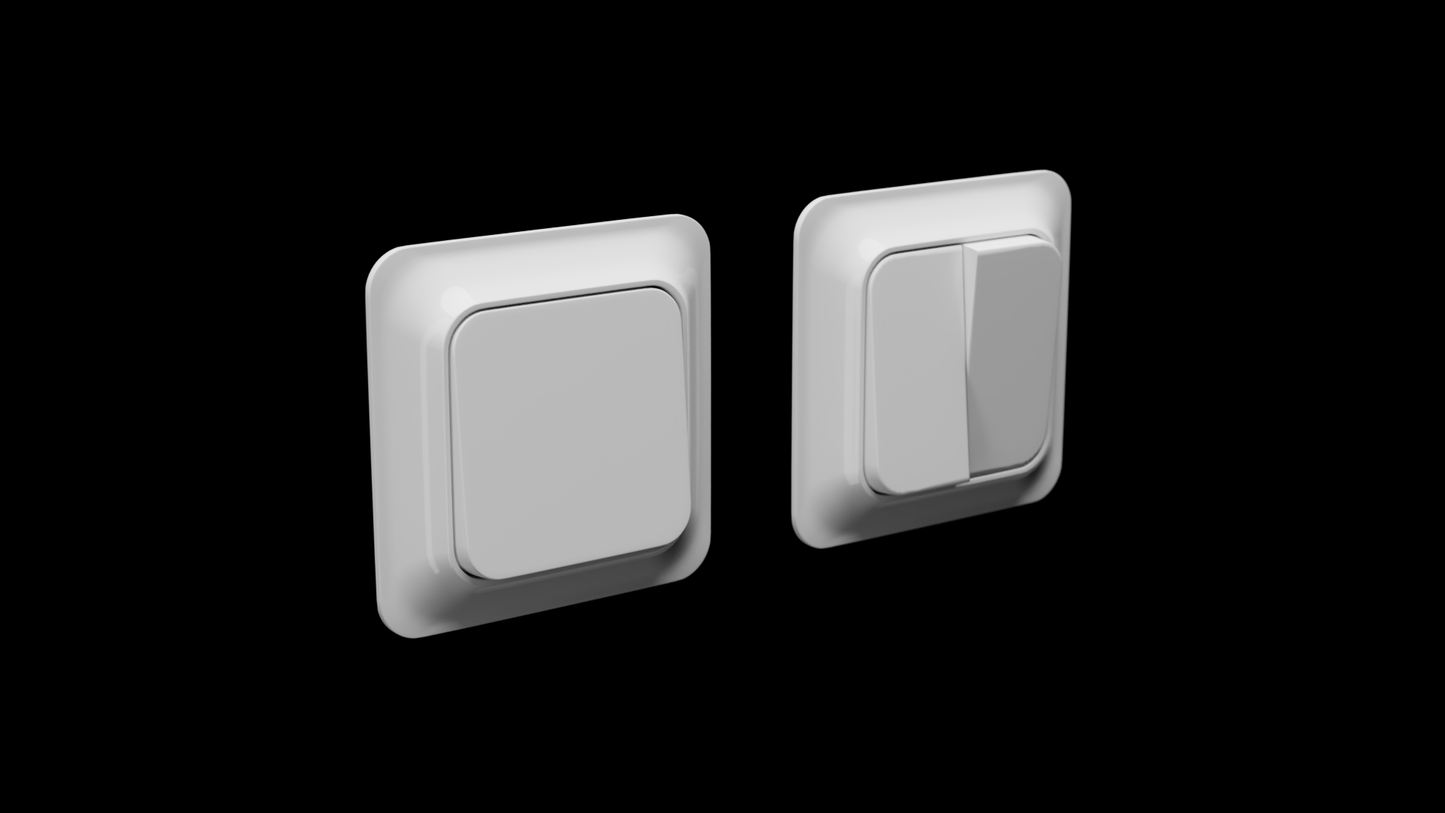 Trendy Light switch 3D model