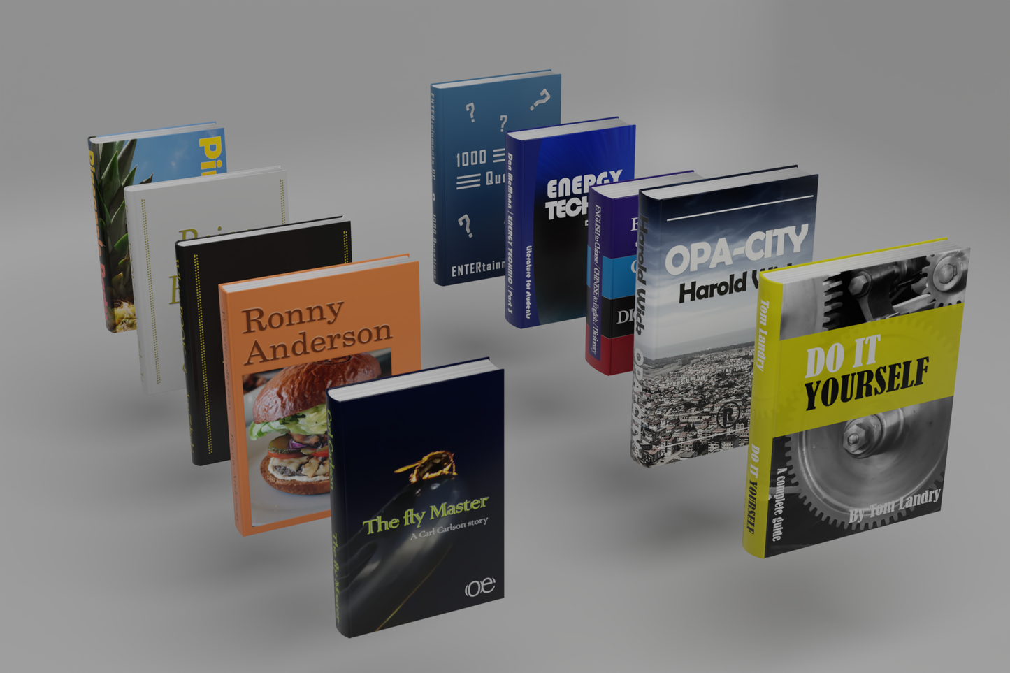 Books original set 3D model