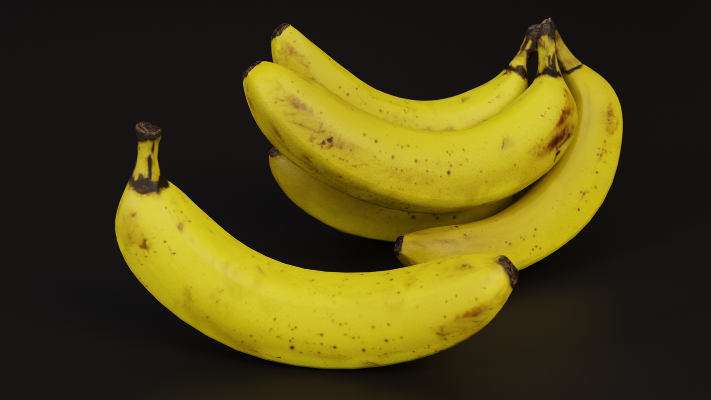 Banana bunch 3D model