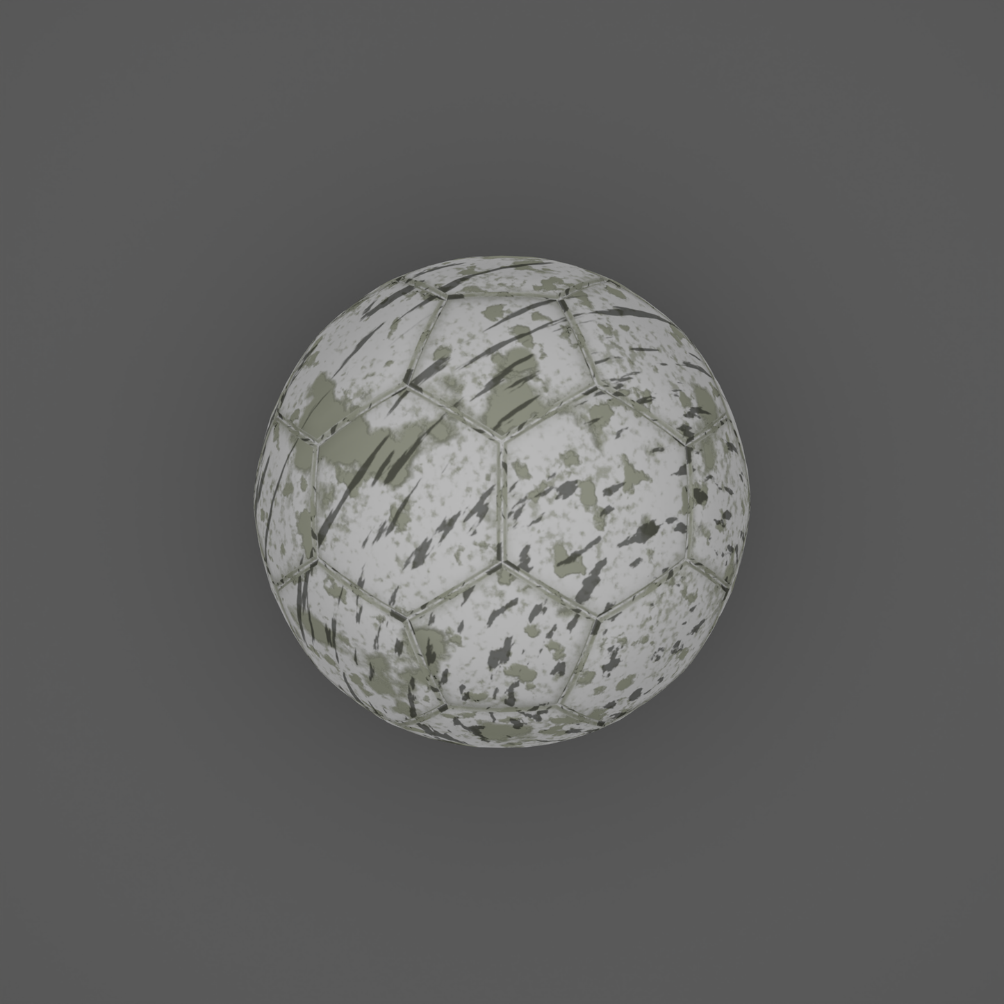 Football set new and worn 3D model