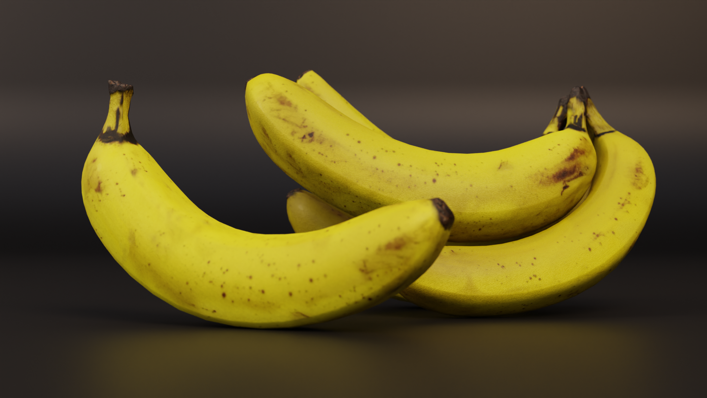 Banana bunch 3D model