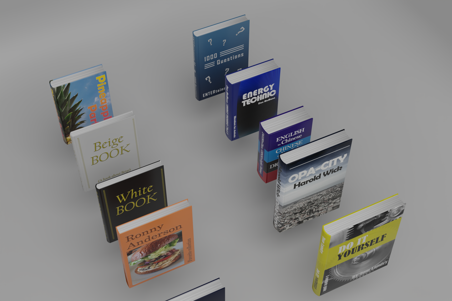 Books original set 3D model