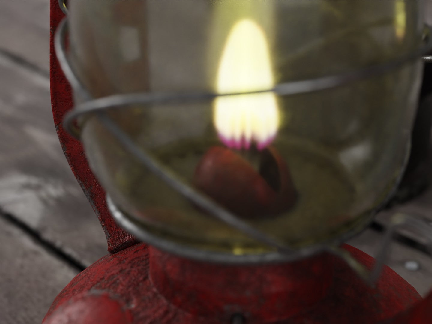 Oil lamp set 3D model