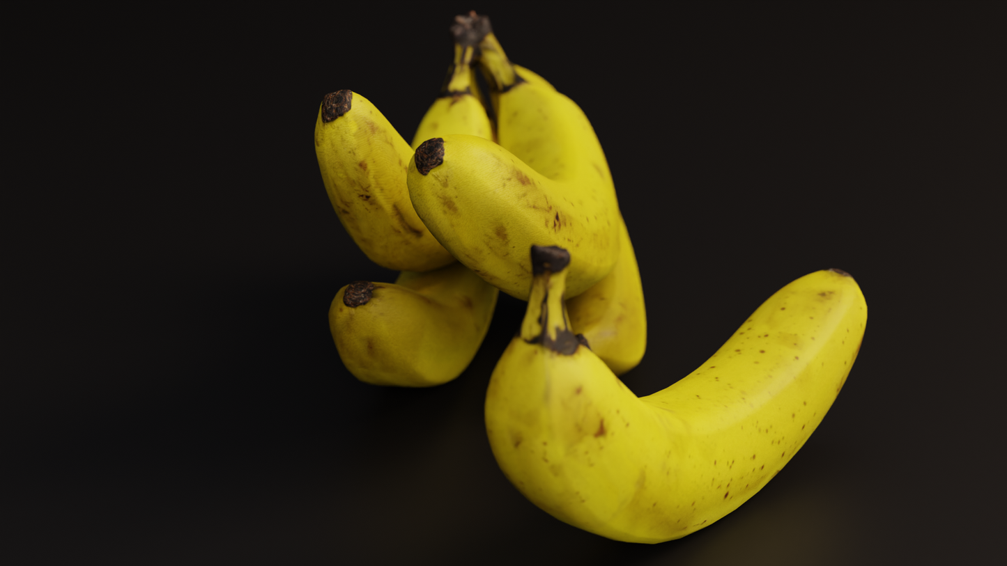 Banana bunch 3D model