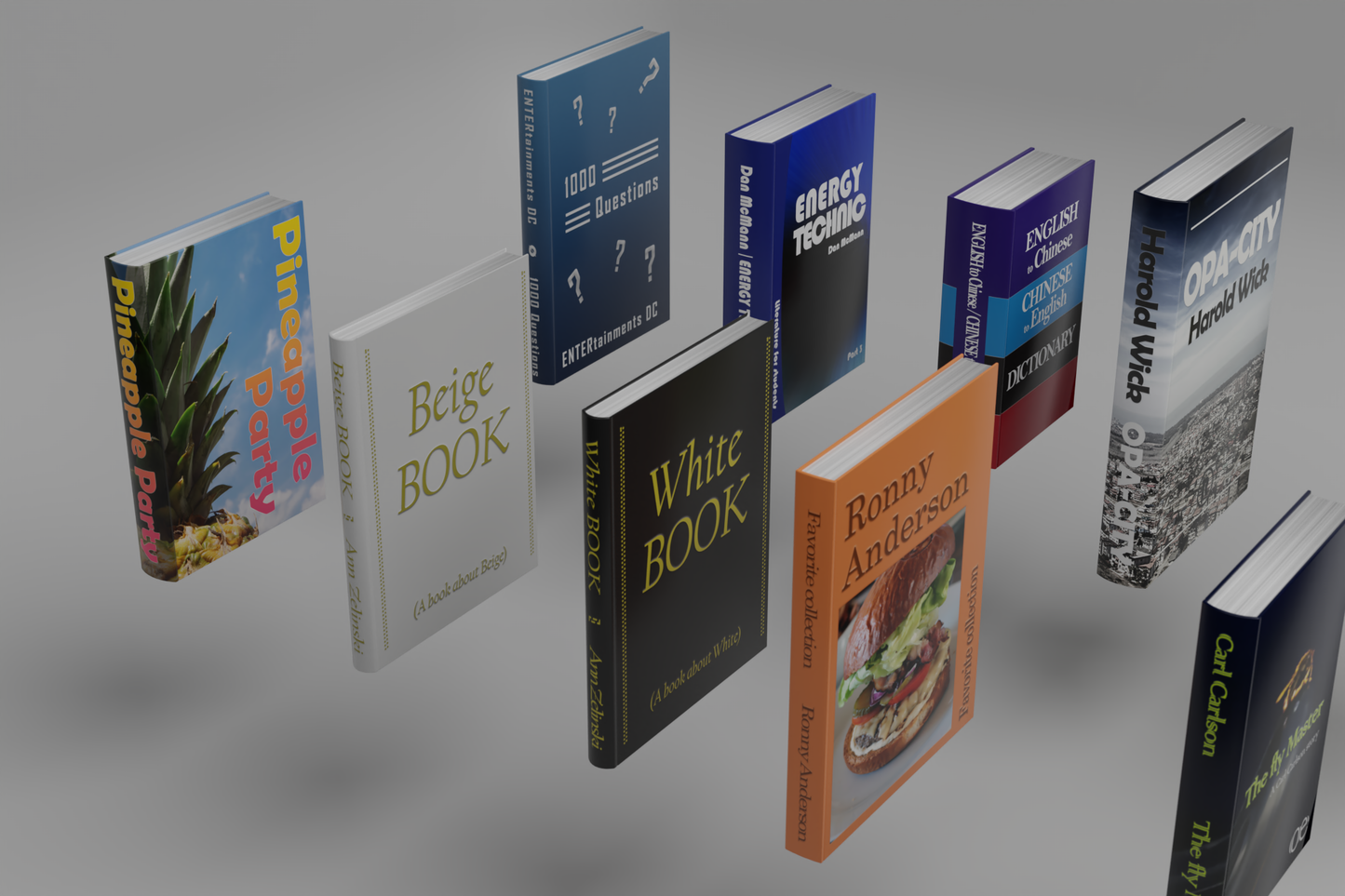 Books original set 3D model
