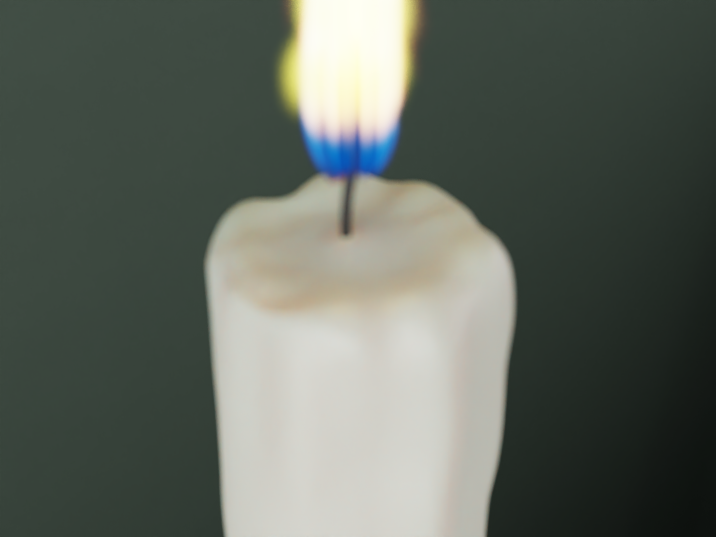 Old worn candlestick 3D model