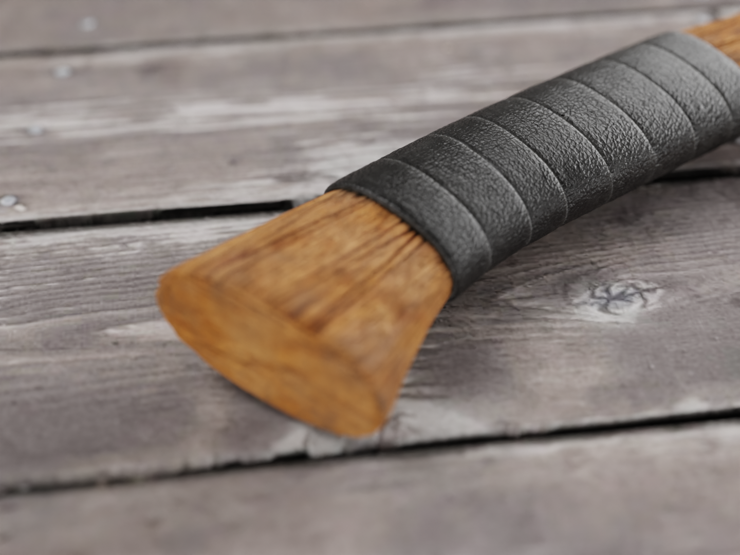 Axe worn 3D model