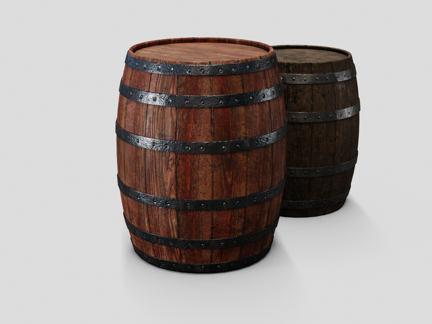 Barrel wooden set