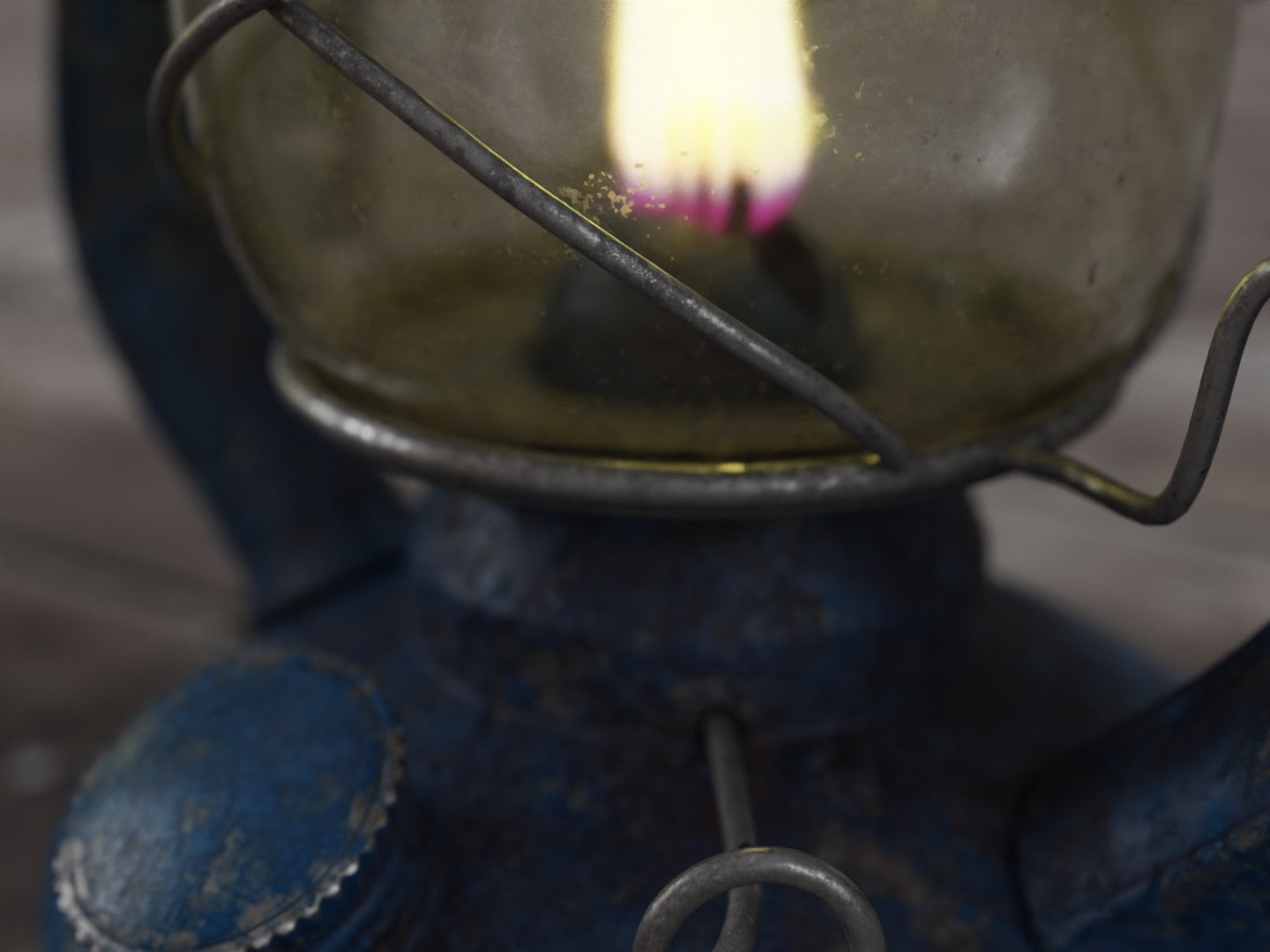 Oil lamp set 3D model