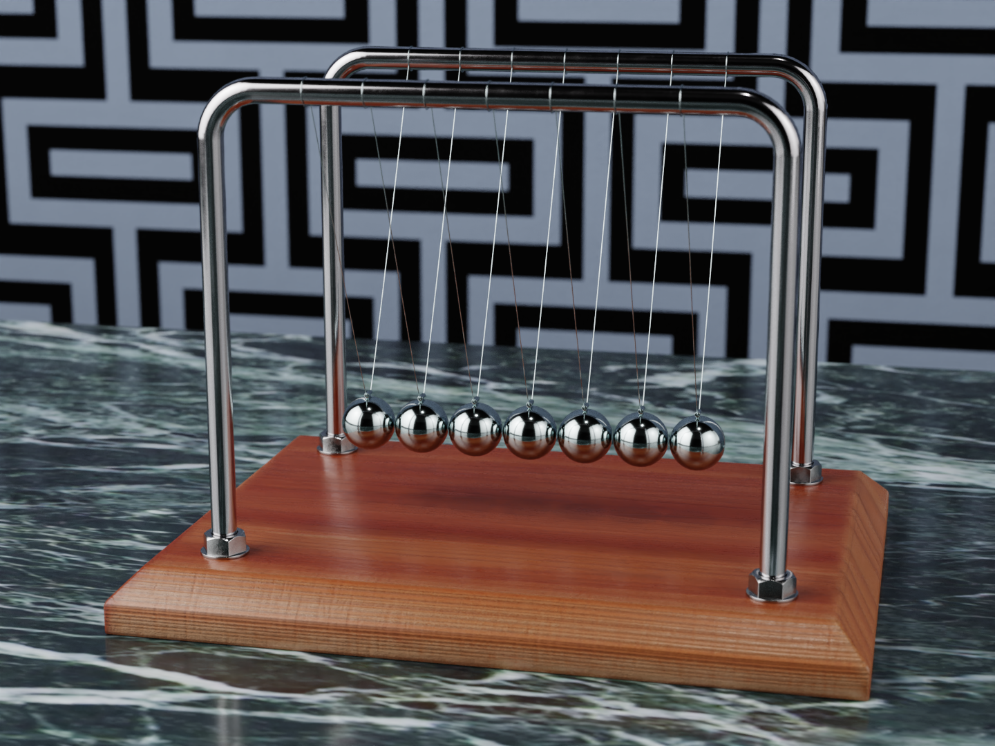 Energy cradle 3D model