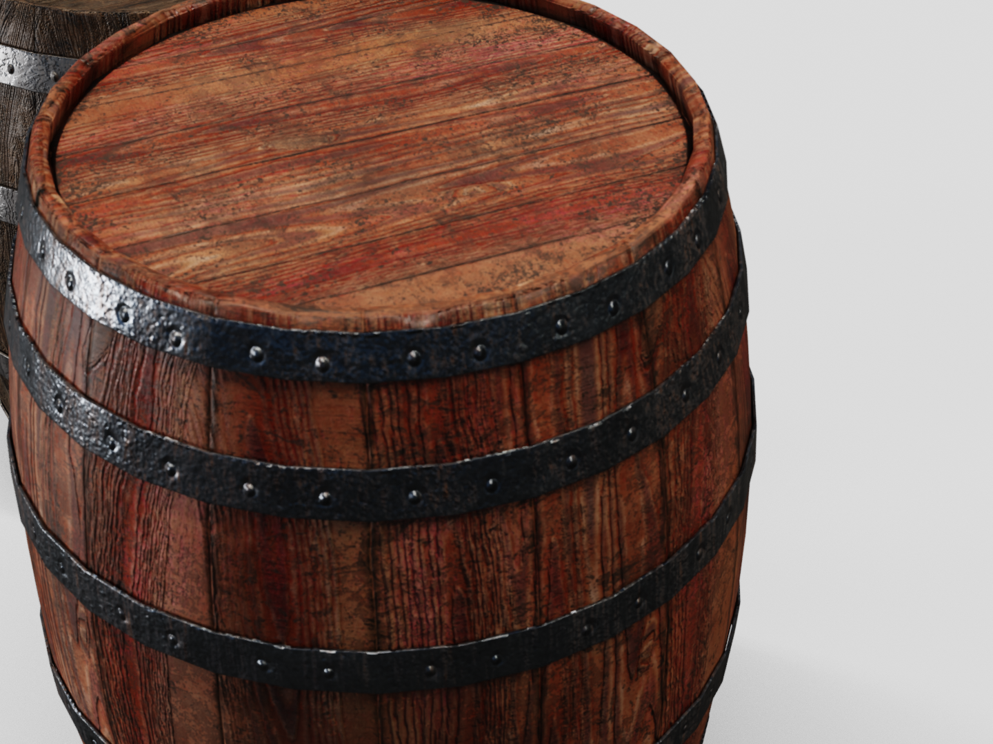 Barrel wooden set
