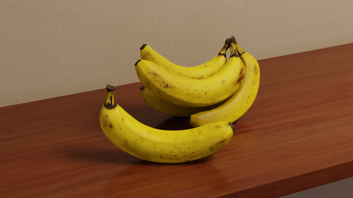 Banana bunch 3D model