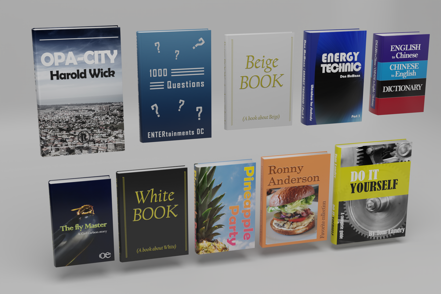 Books original set 3D model
