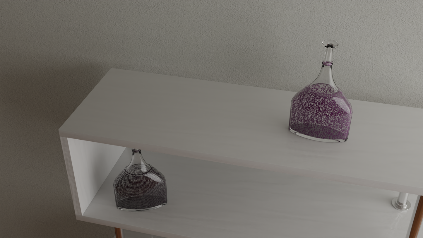 Decorative glass vase 3D model