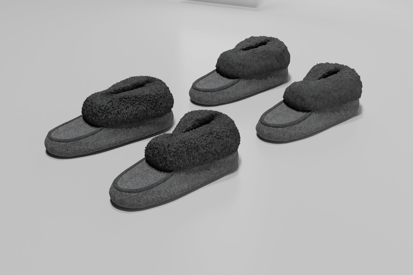 Bedroom slippers cozy 3D model