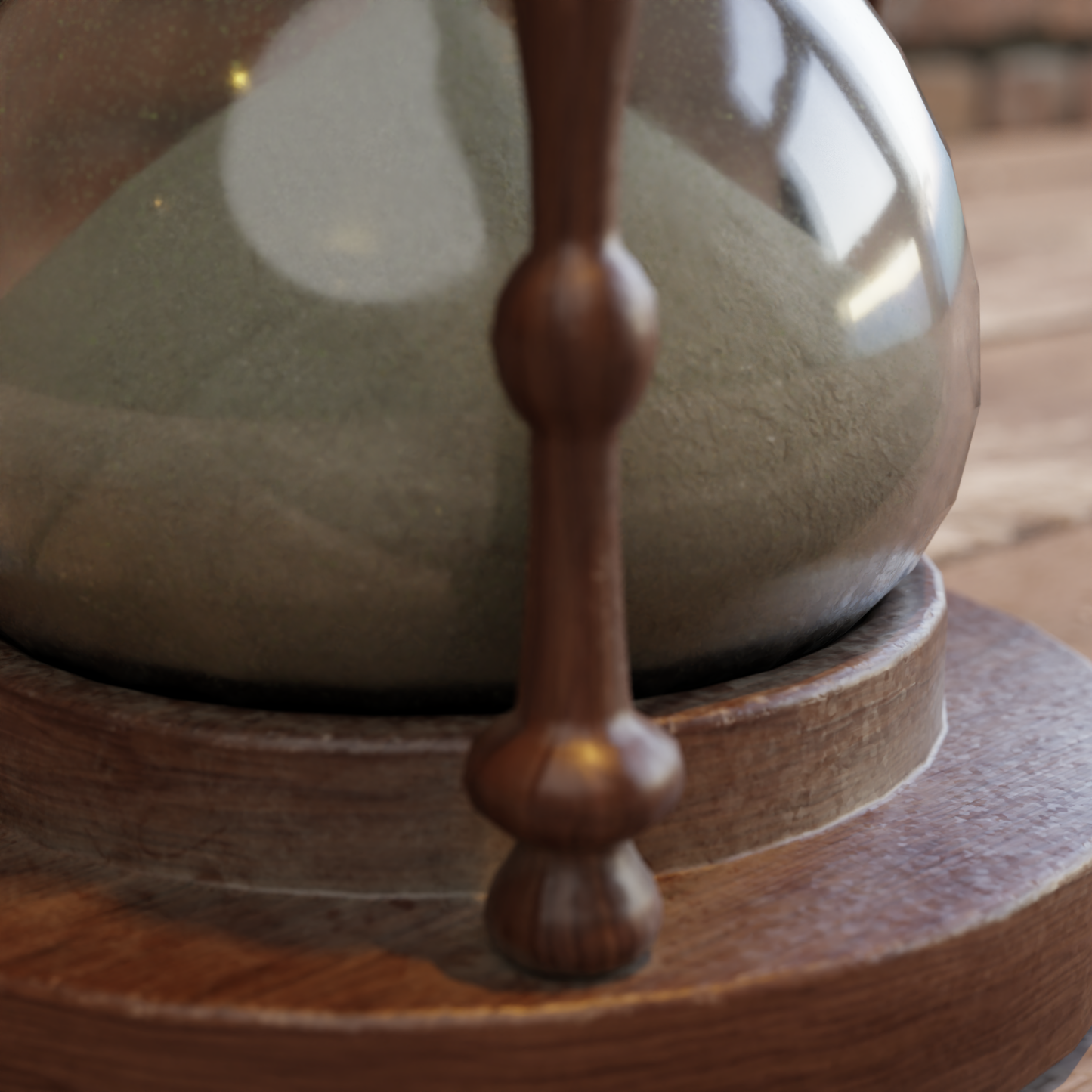 Hourglass old worn 3D model