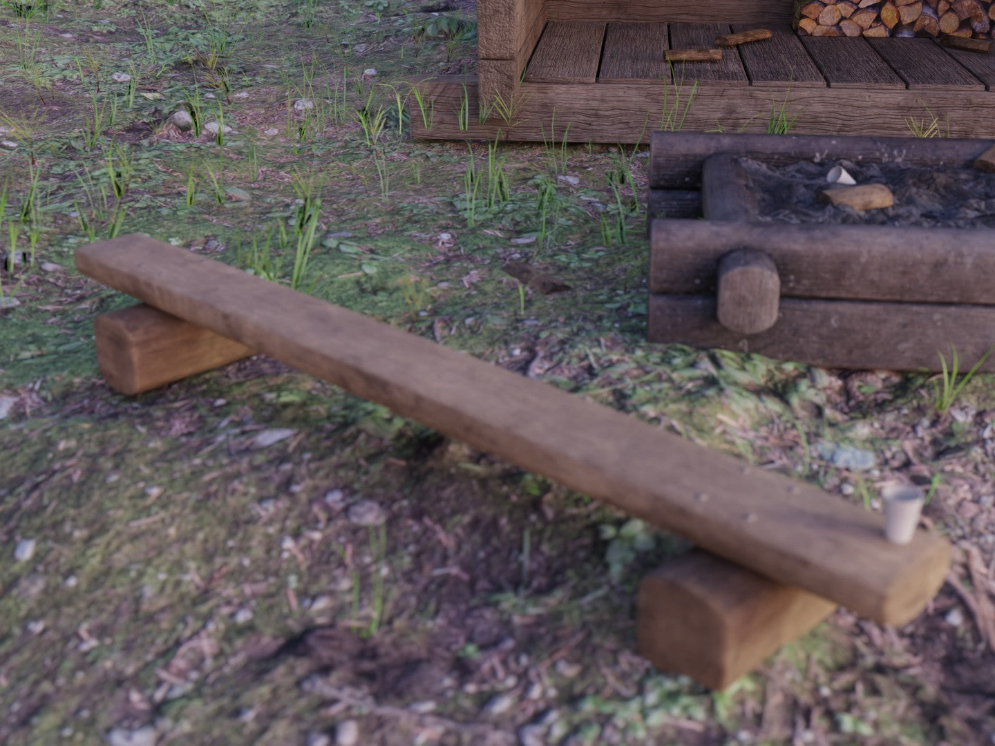 Wood shed 3D model