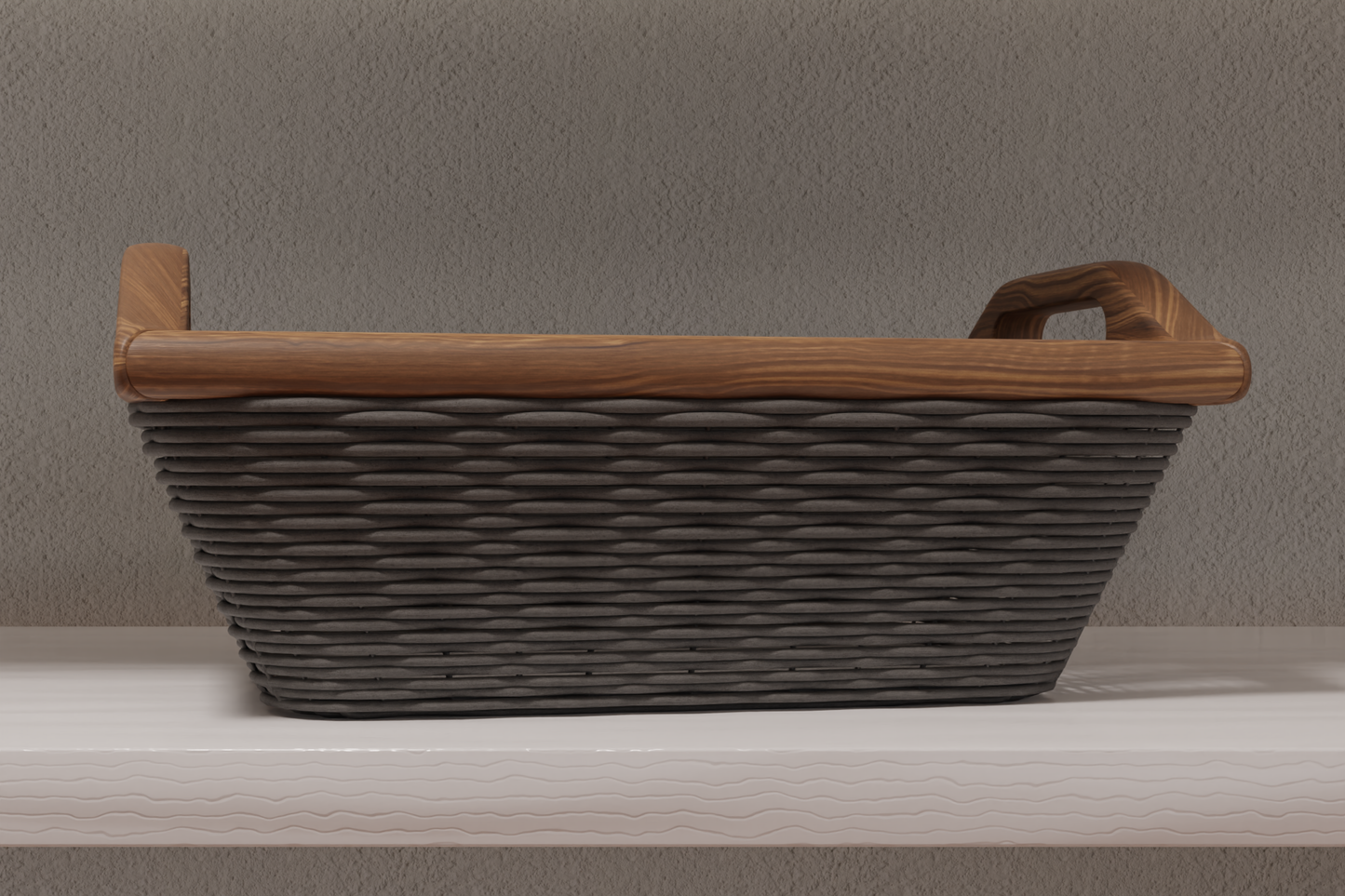 Wicker basket 3D model