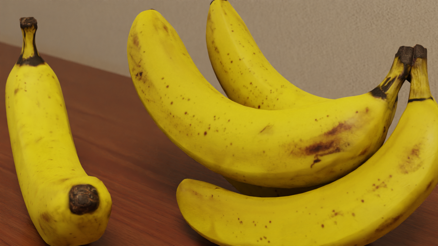 Banana bunch 3D model
