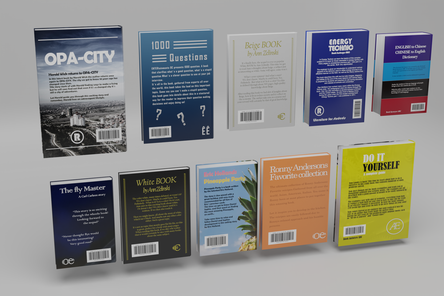 Books original set 3D model