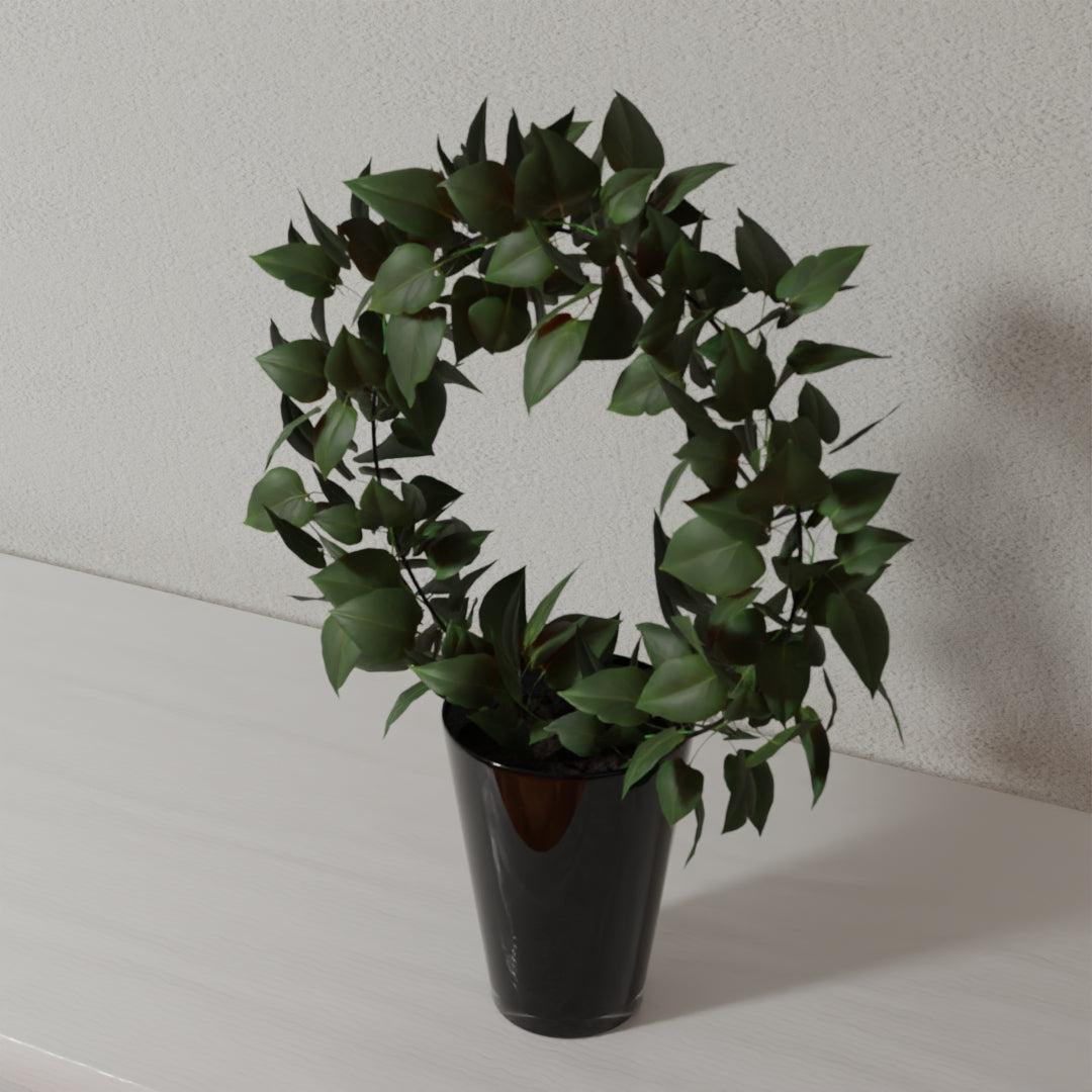 Circular Pot plant 3D model