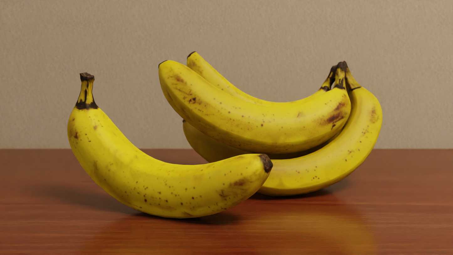 Banana bunch 3D model