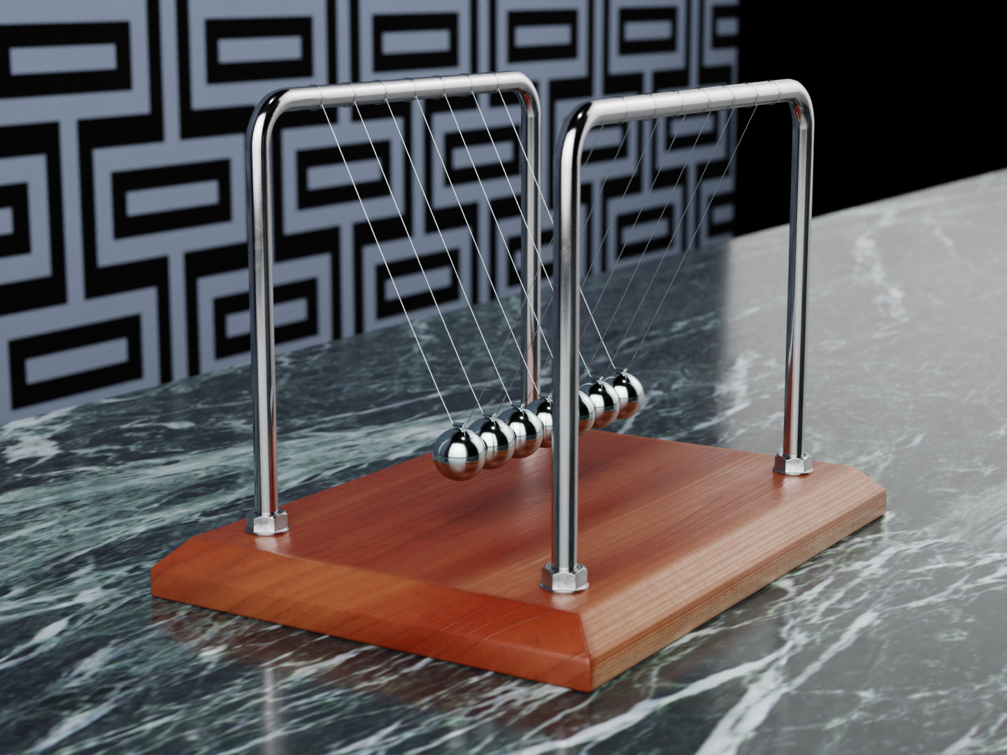 Energy cradle 3D model