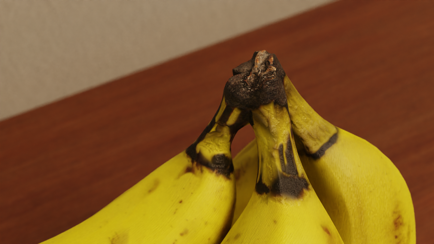 Banana bunch 3D model