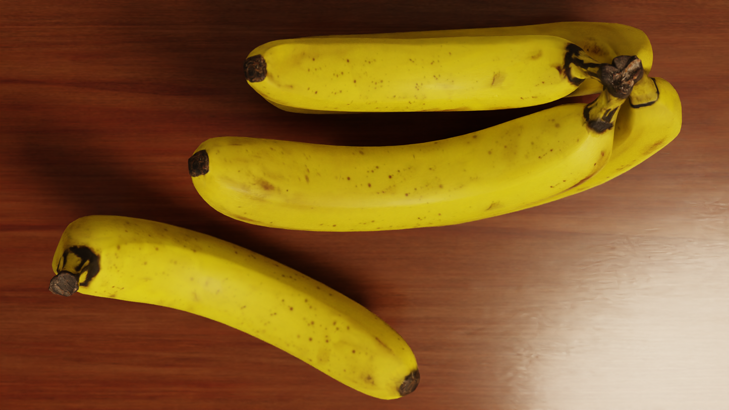Banana bunch 3D model