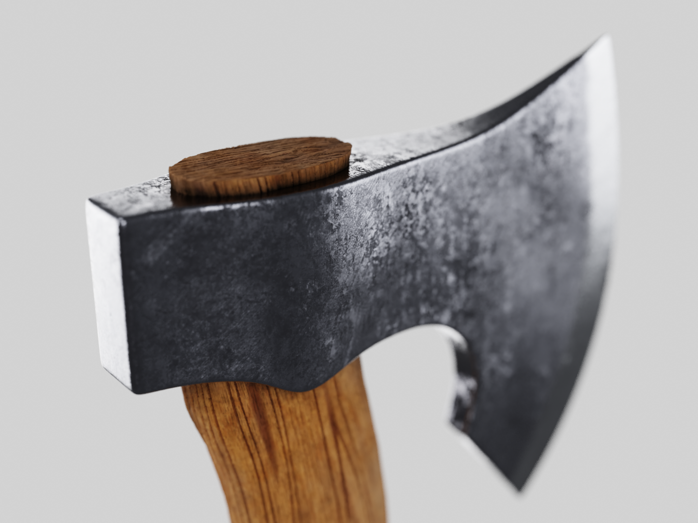 Axe worn 3D model