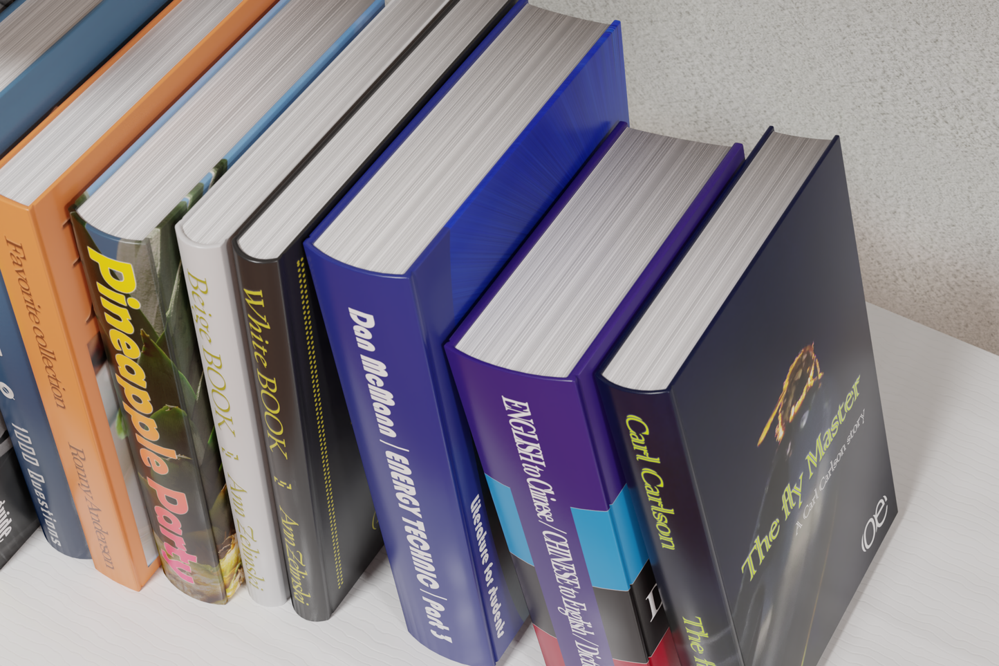 Books original set 3D model