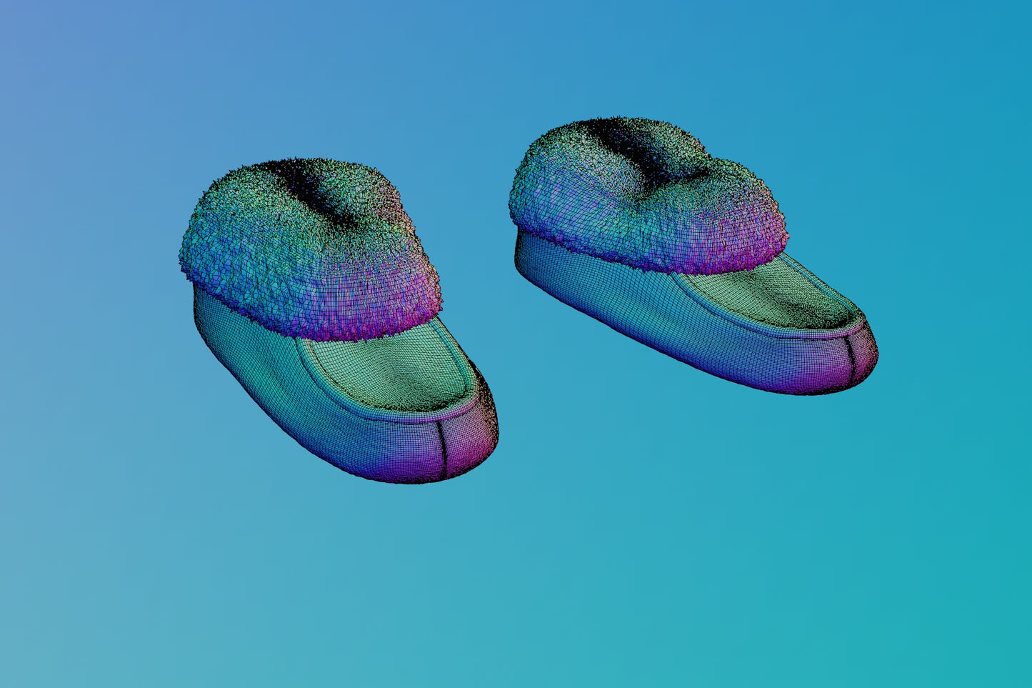 Bedroom slippers cozy 3D model