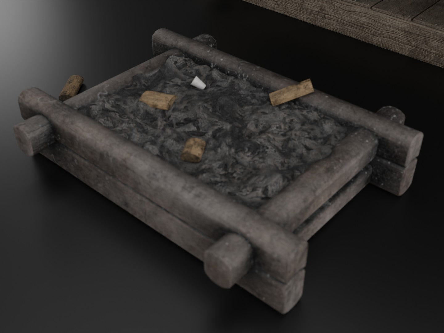 Wood shed 3D model
