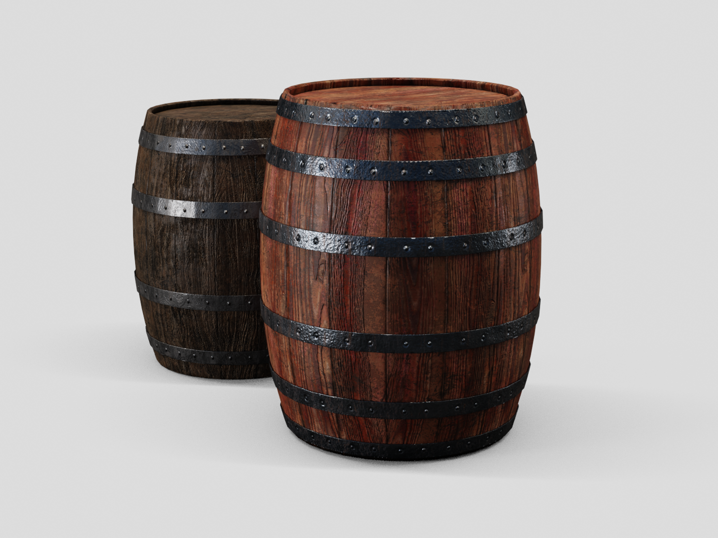 Barrel wooden set