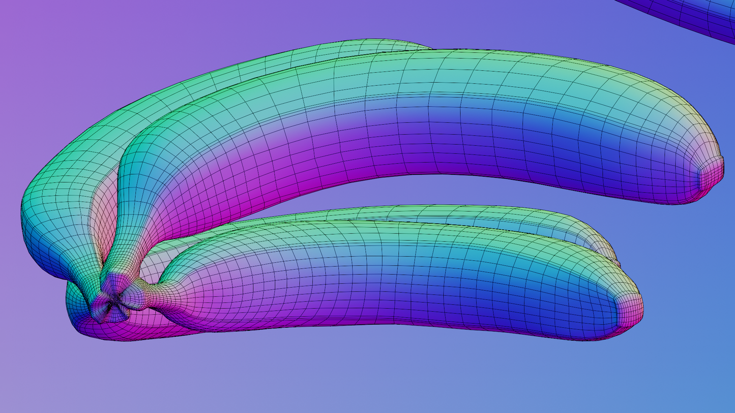 Banana bunch 3D model