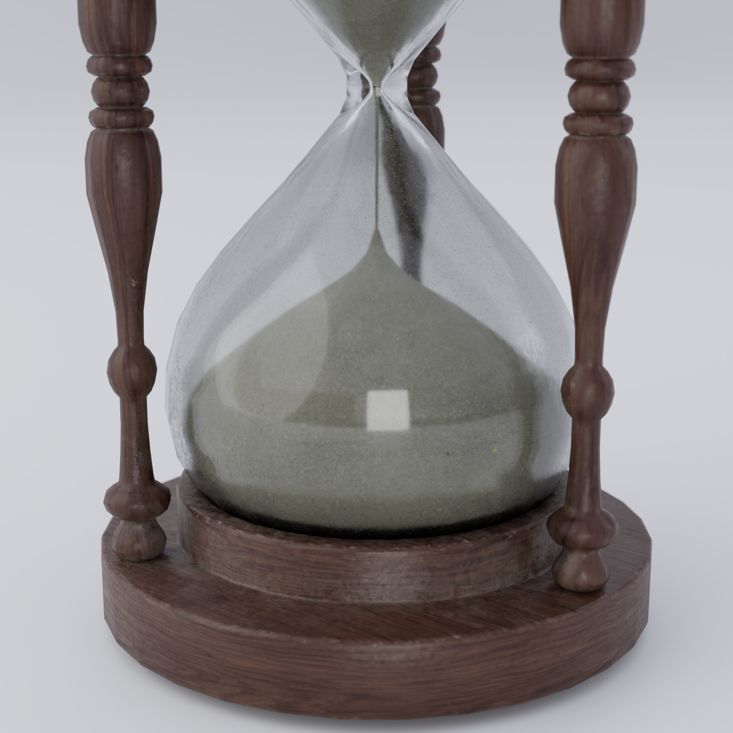 Hourglass old worn 3D model