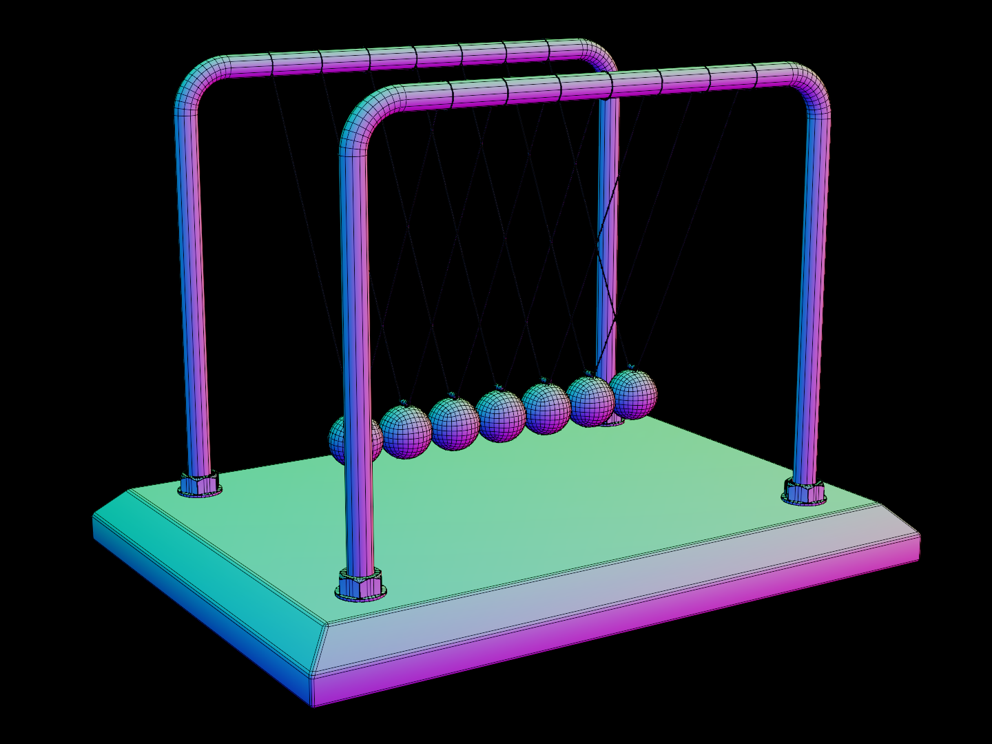 Energy cradle 3D model