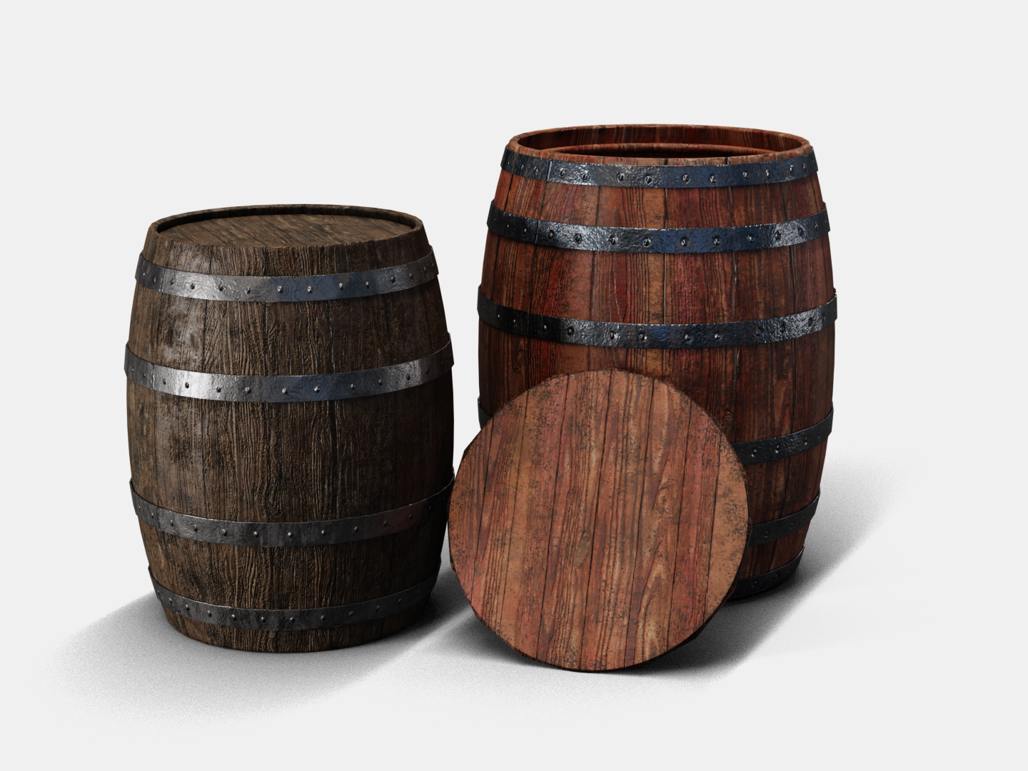 Barrel wooden set