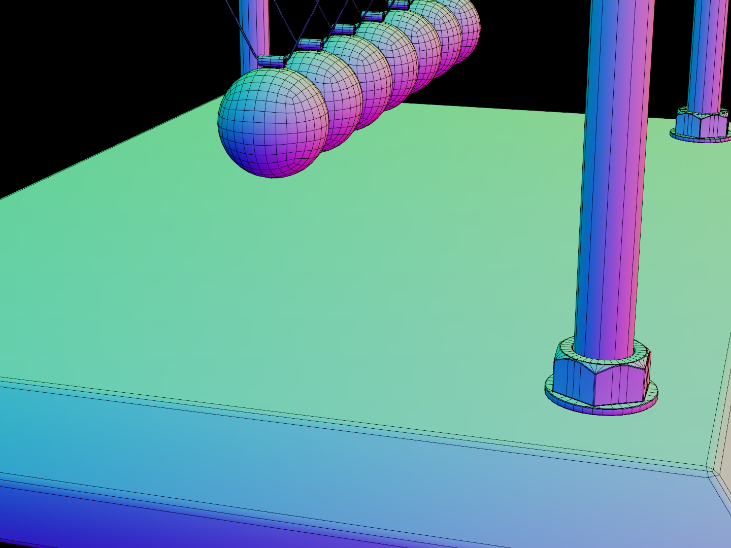 Energy cradle 3D model